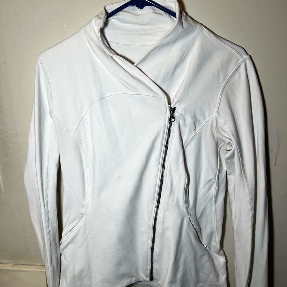 White Lululemon soft Zip-up Women's Jacket